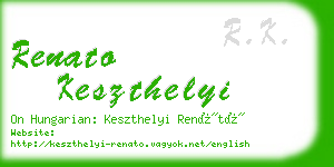 renato keszthelyi business card